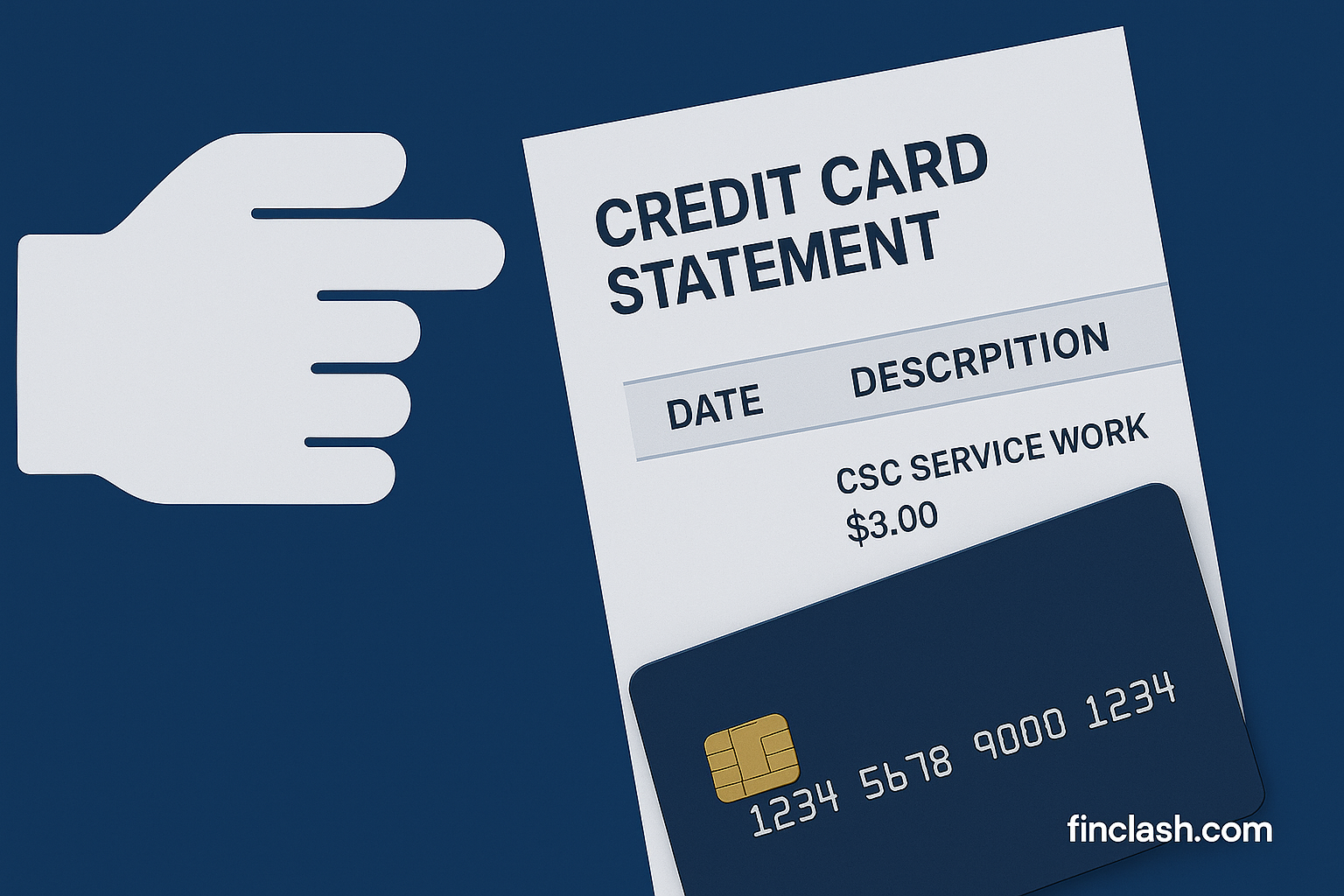 csc service work charge on credit card