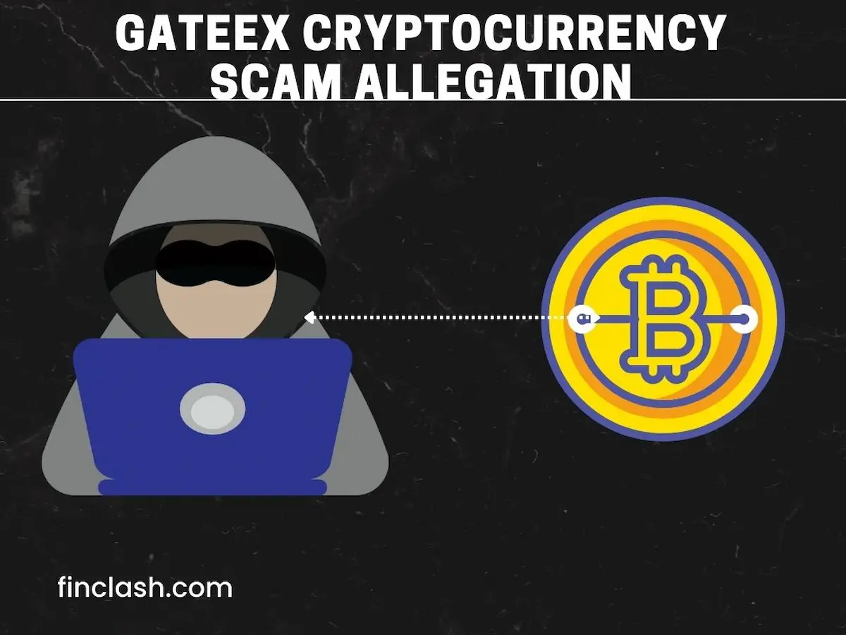 a scammer in front of computer trying to do gateex cryptocurrency scam