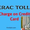 Erac Toll Charge on Credit Card