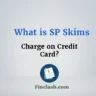 Skims Models with text What is SP Skims Charge on Credit Card