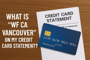 WF CA Vancouver Charge on Credit Card