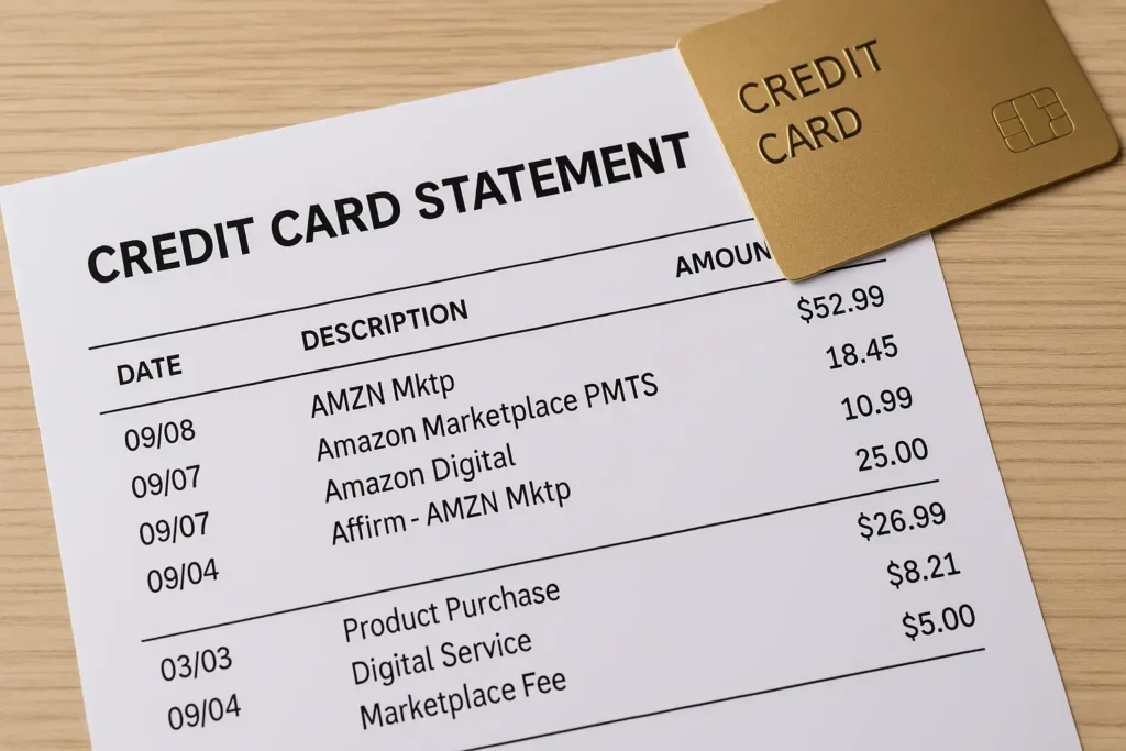 Amazon Marketplace Charge on Credit Card