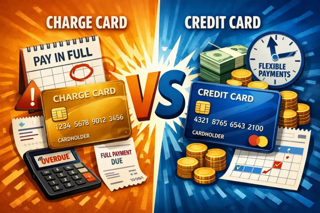 Charge Card vs Credit Card: What Is the Actual Difference? Charge Card vs Credit Card
